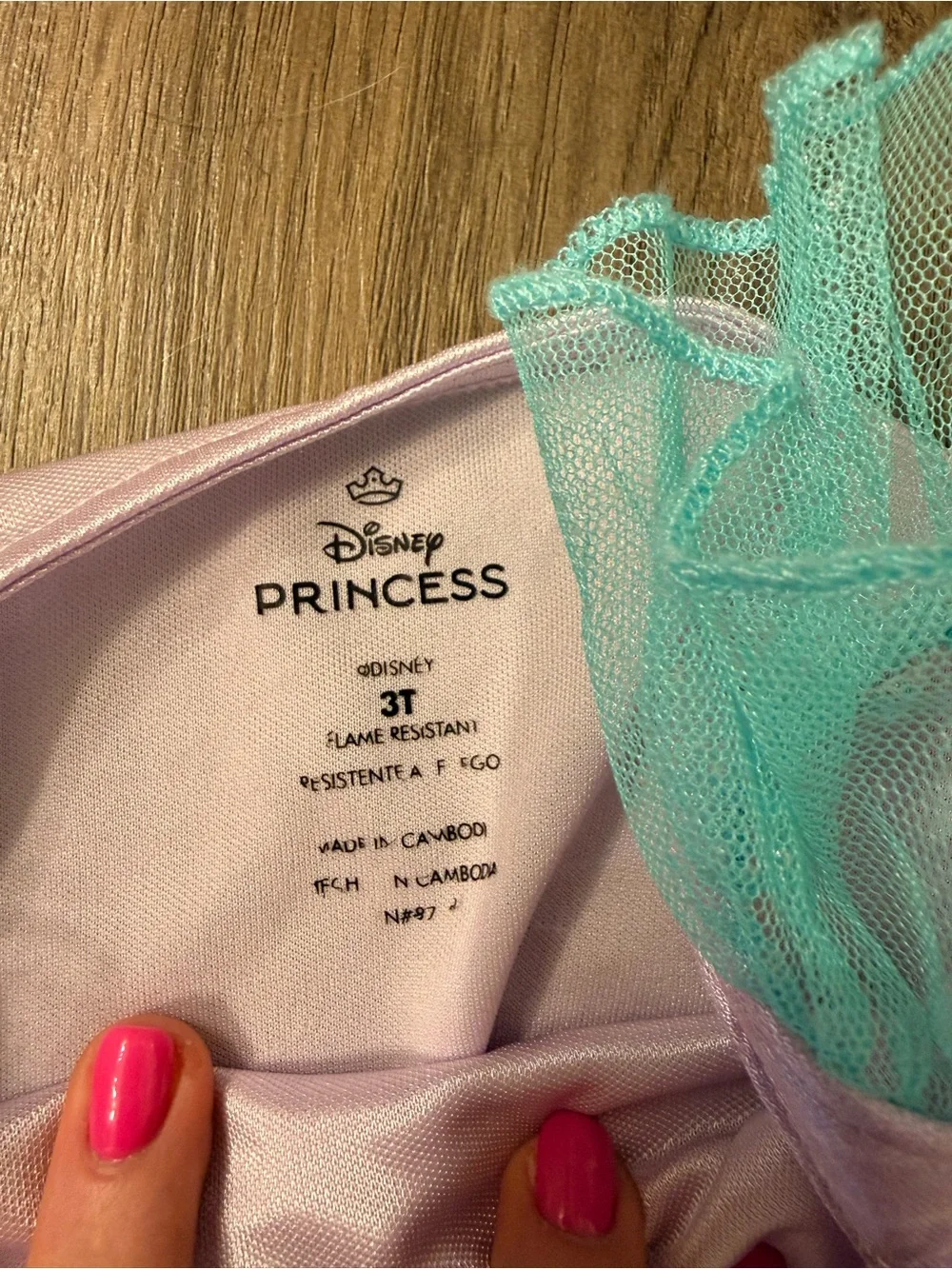 Girls Ariel Mermaid Nightgown in Pink & Aqua - Picture 2 of 2